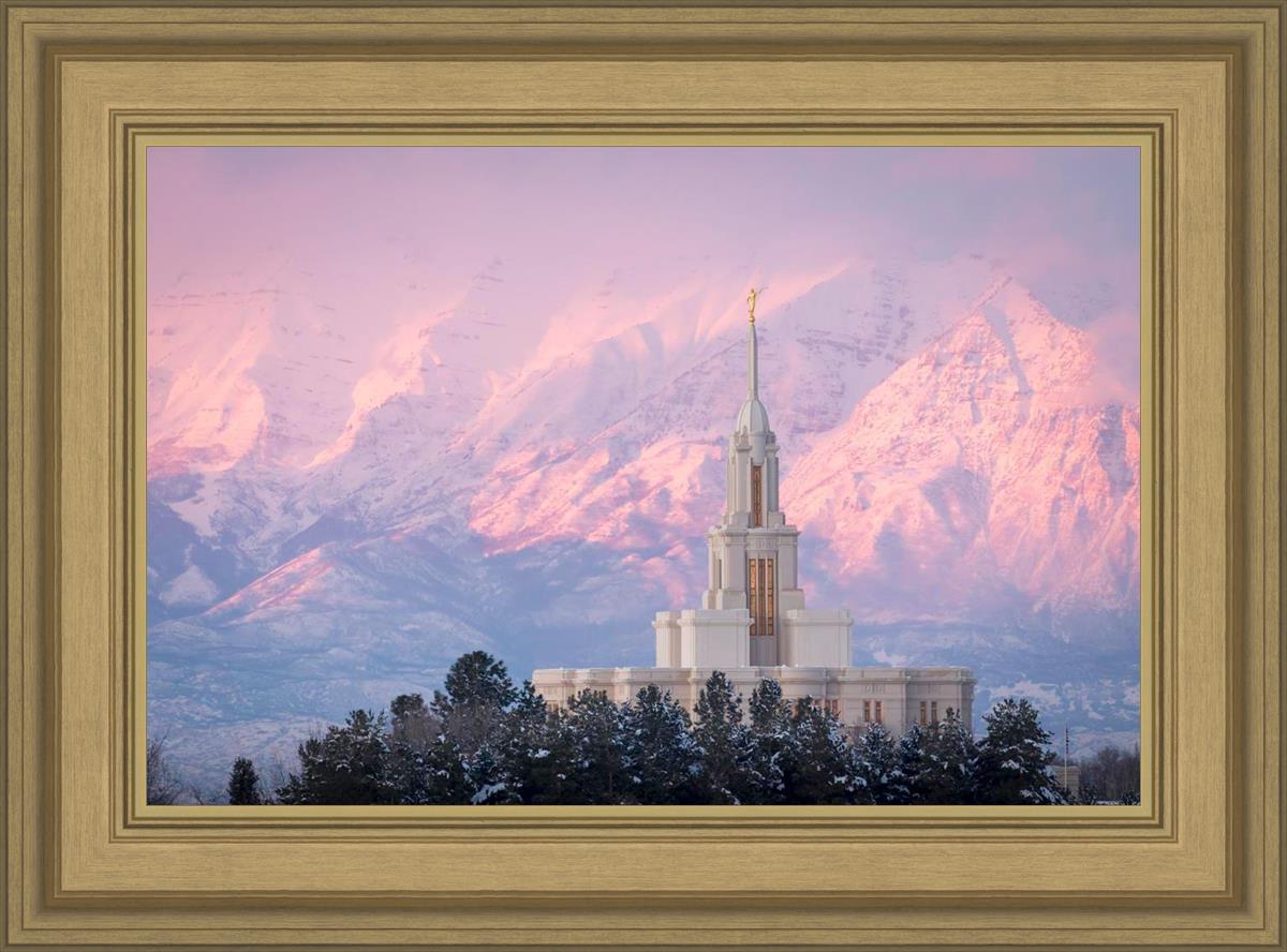Payson Temple Winter Evening