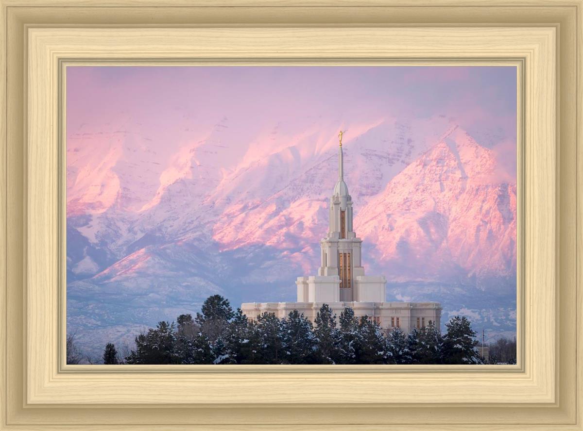 Payson Temple Winter Evening