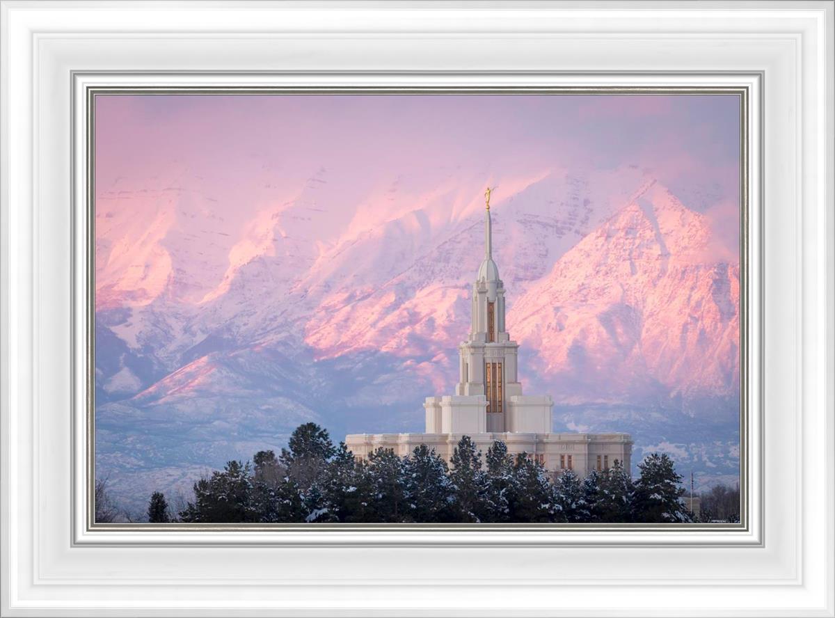 Payson Temple Winter Evening