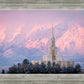 Payson Temple Winter Evening
