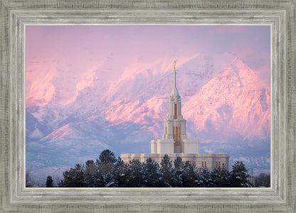 Payson Temple Winter Evening