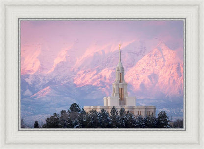 Payson Temple Winter Evening