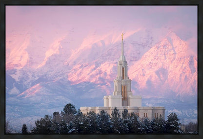 Payson Temple Winter Evening