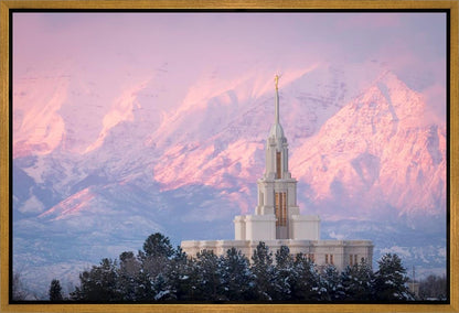 Payson Temple Winter Evening
