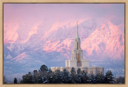 Payson Temple Winter Evening