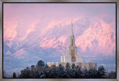 Payson Temple Winter Evening