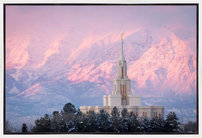 Payson Temple Winter Evening