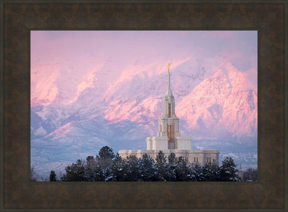 Payson Temple Winter Evening