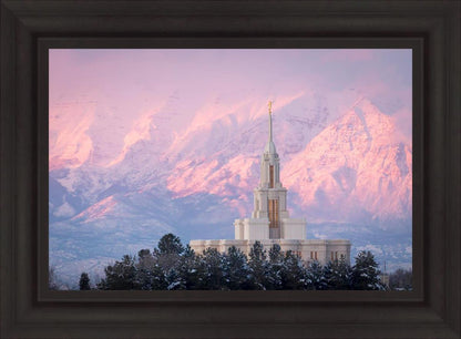 Payson Temple Winter Evening