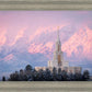 Payson Temple Winter Evening