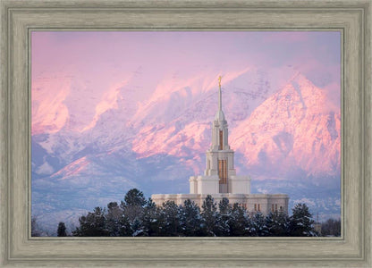 Payson Temple Winter Evening