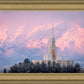 Payson Temple Winter Evening