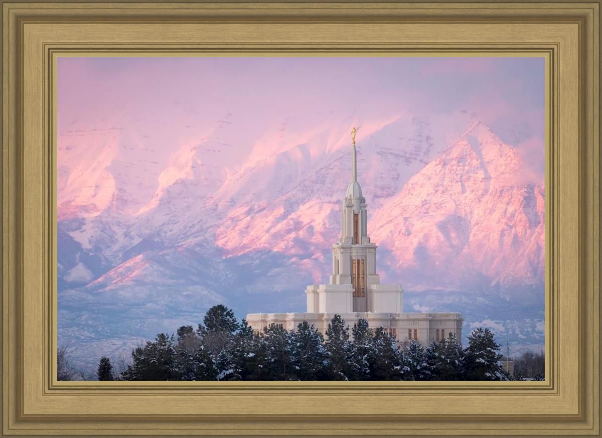 Payson Temple Winter Evening