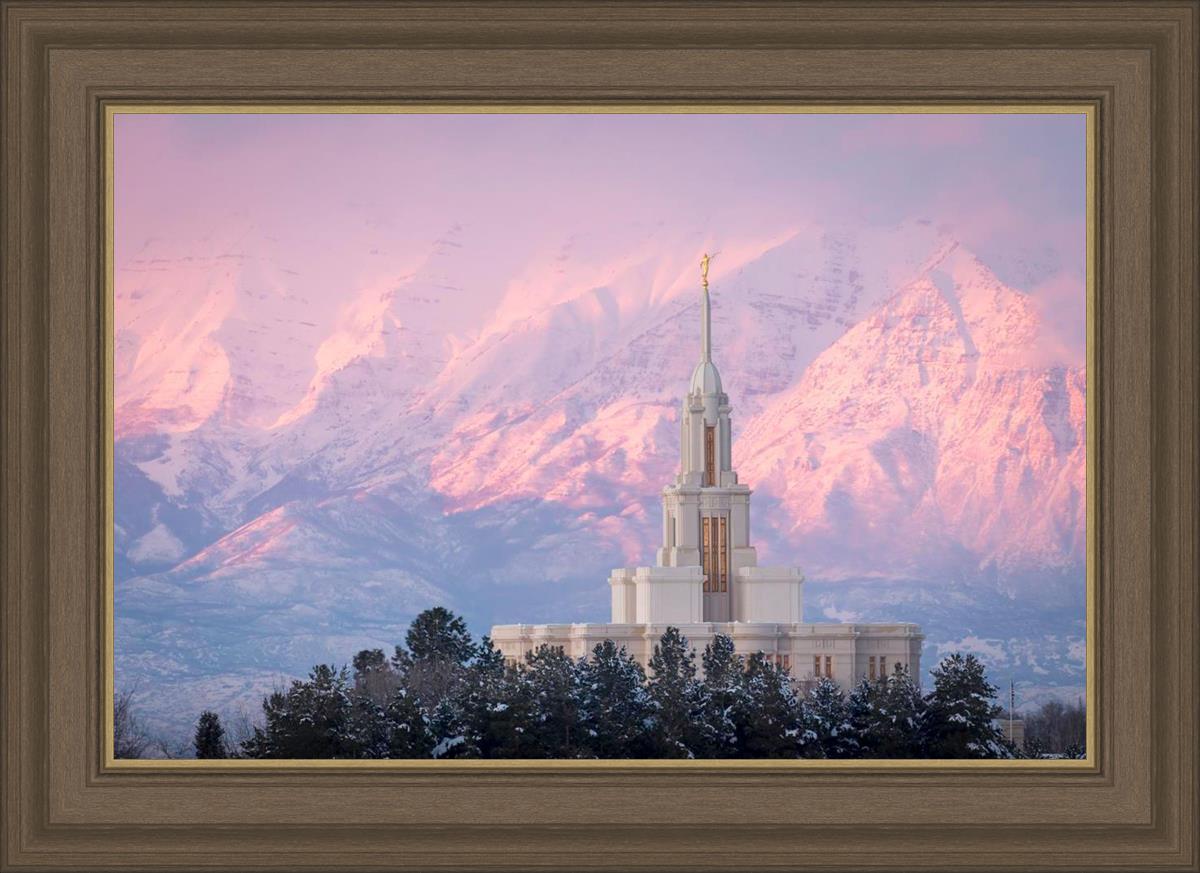 Payson Temple Winter Evening