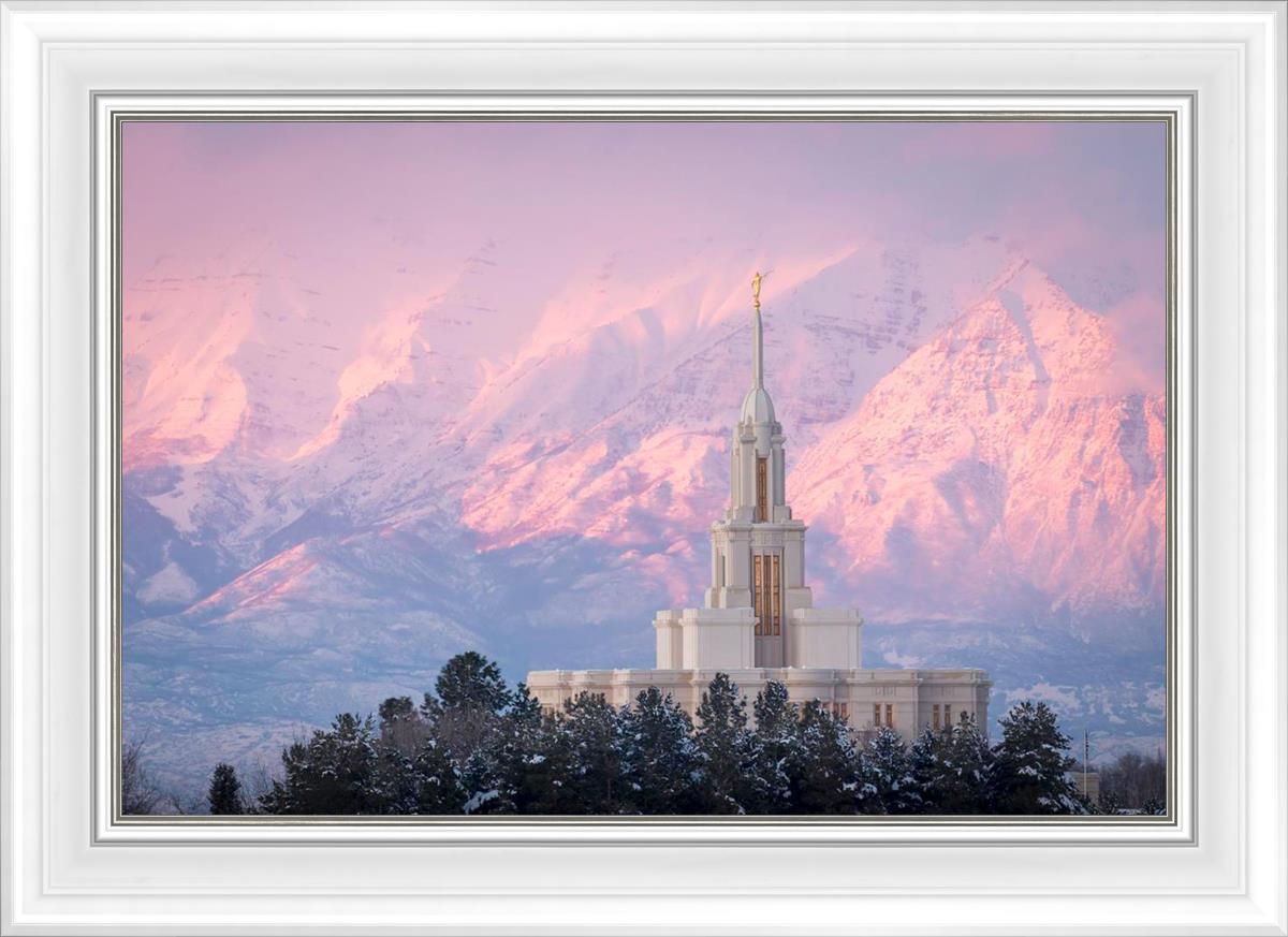 Payson Temple Winter Evening