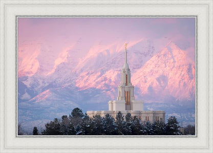 Payson Temple Winter Evening