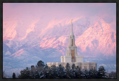 Payson Temple Winter Evening