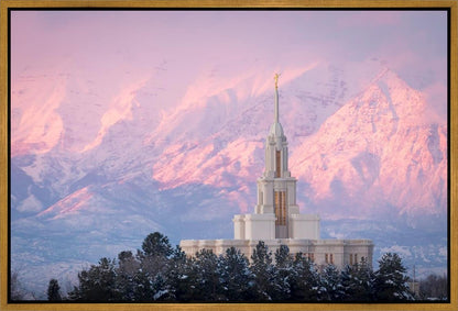 Payson Temple Winter Evening