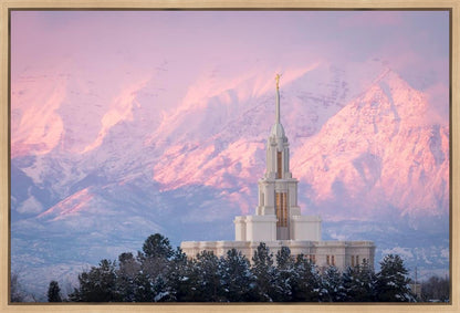 Payson Temple Winter Evening