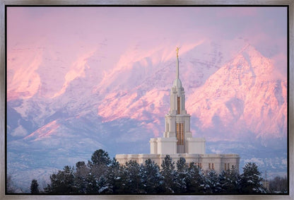 Payson Temple Winter Evening