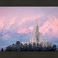 Payson Temple Winter Evening