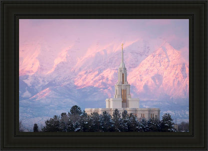 Payson Temple Winter Evening