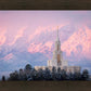 Payson Temple Winter Evening