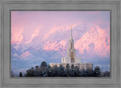Payson Temple Winter Evening
