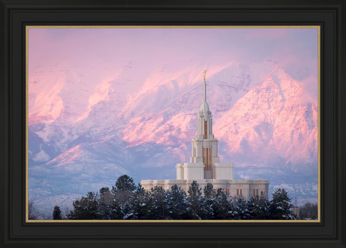 Payson Temple Winter Evening