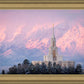 Payson Temple Winter Evening
