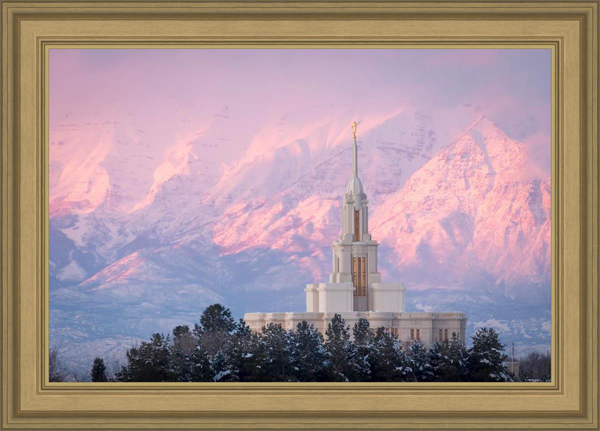 Payson Temple Winter Evening