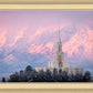 Payson Temple Winter Evening