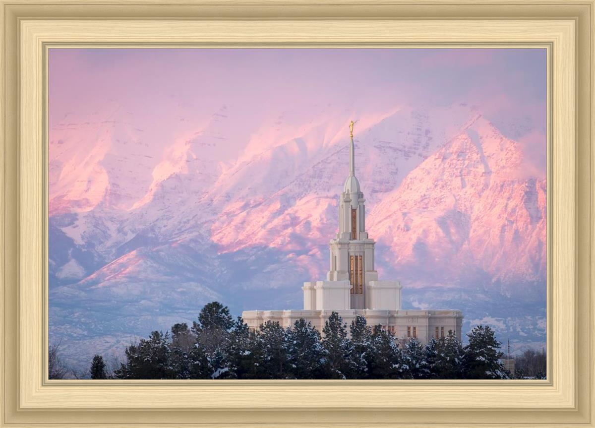 Payson Temple Winter Evening