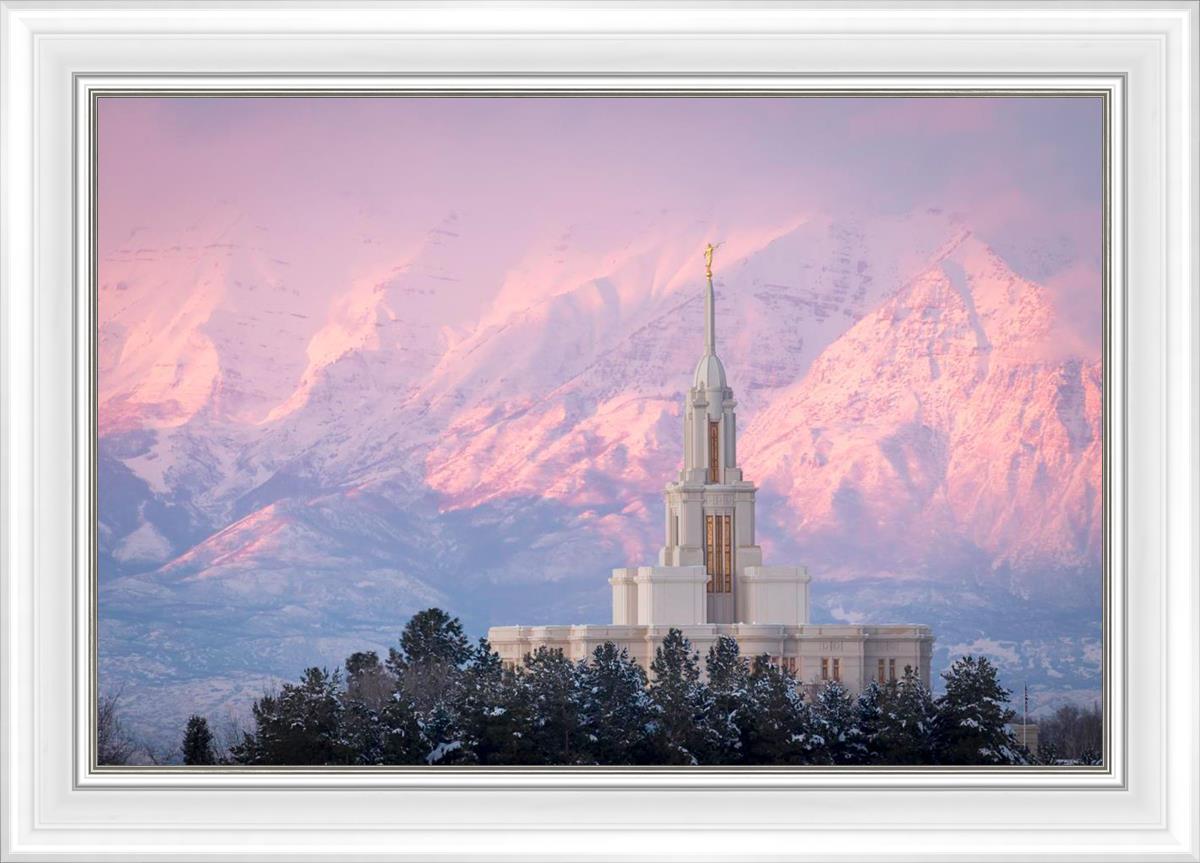 Payson Temple Winter Evening