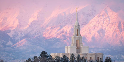 Payson Temple Winter Evening