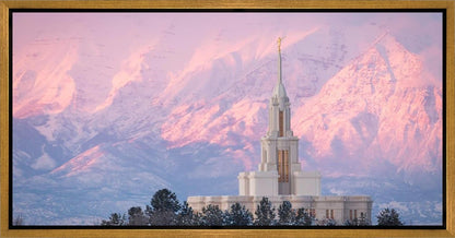 Payson Temple Winter Evening