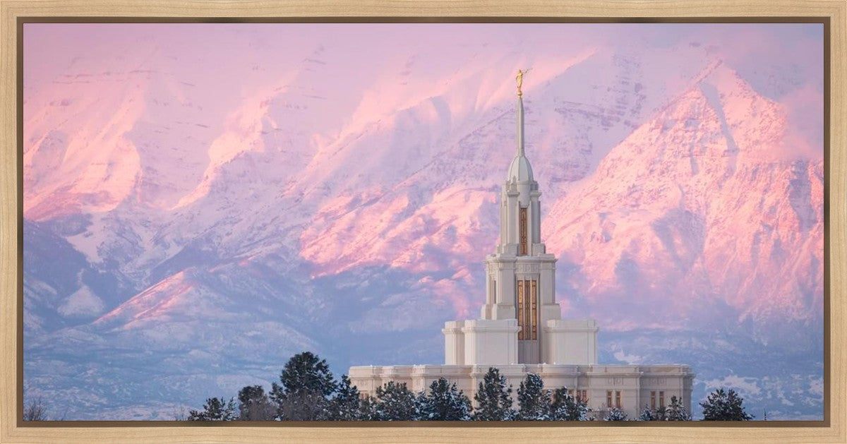 Payson Temple Winter Evening