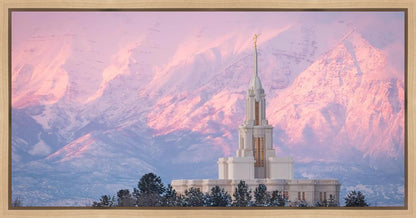 Payson Temple Winter Evening