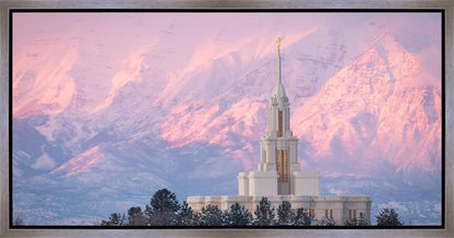 Payson Temple Winter Evening