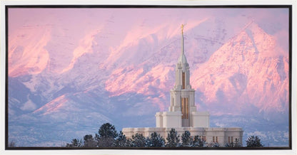 Payson Temple Winter Evening