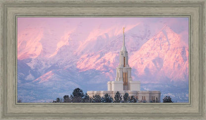 Payson Temple Winter Evening