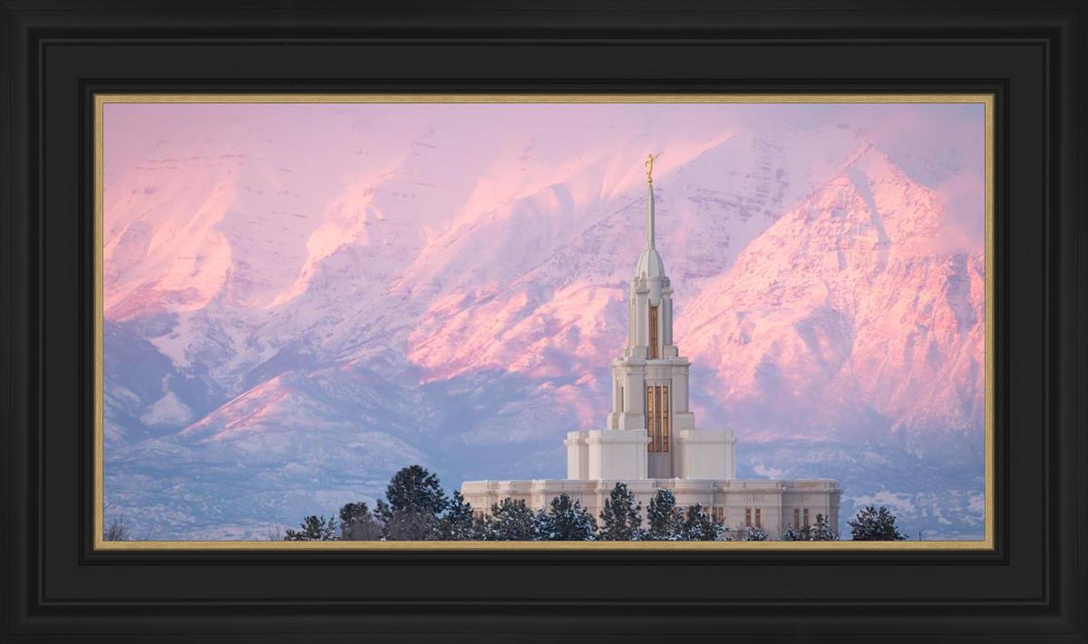 Payson Temple Winter Evening