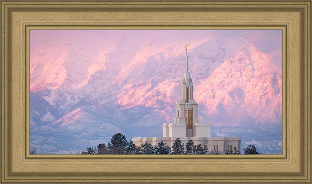 Payson Temple Winter Evening
