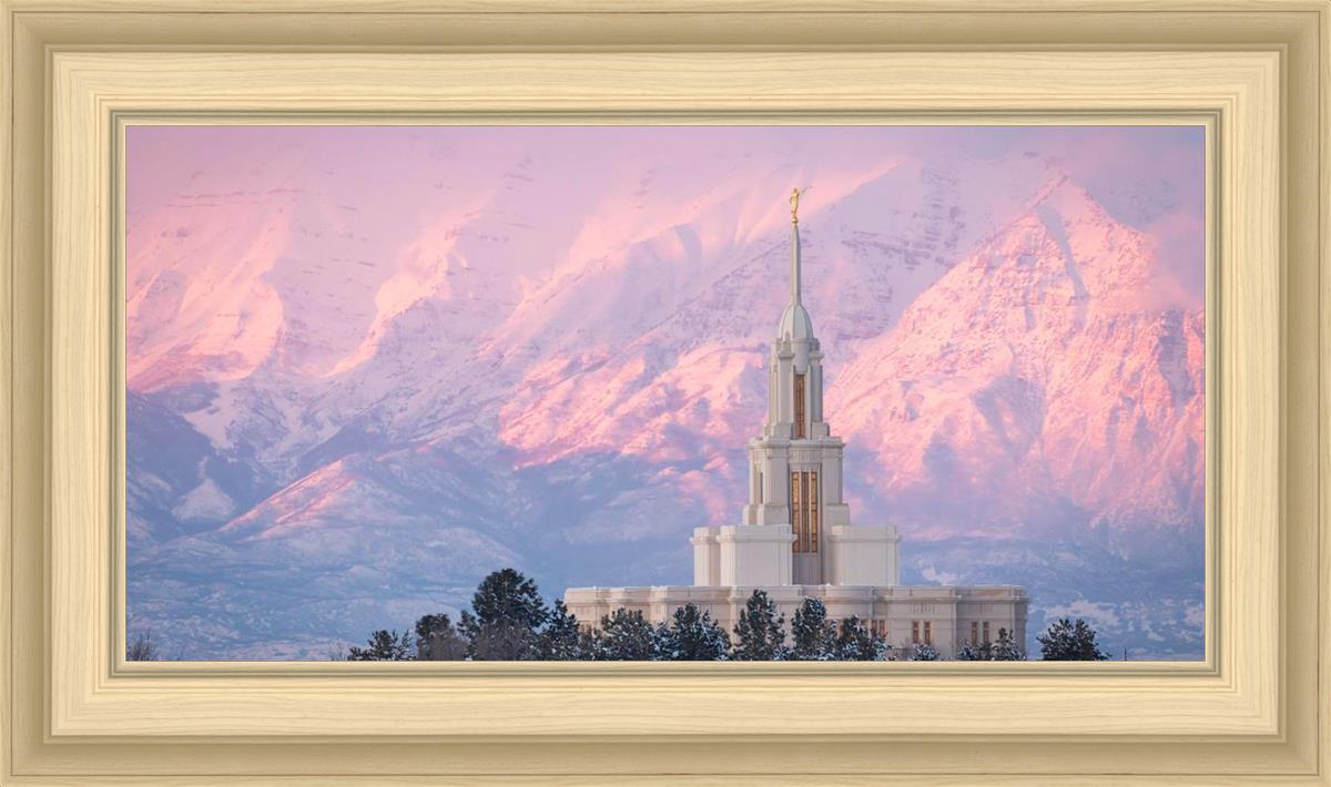Payson Temple Winter Evening