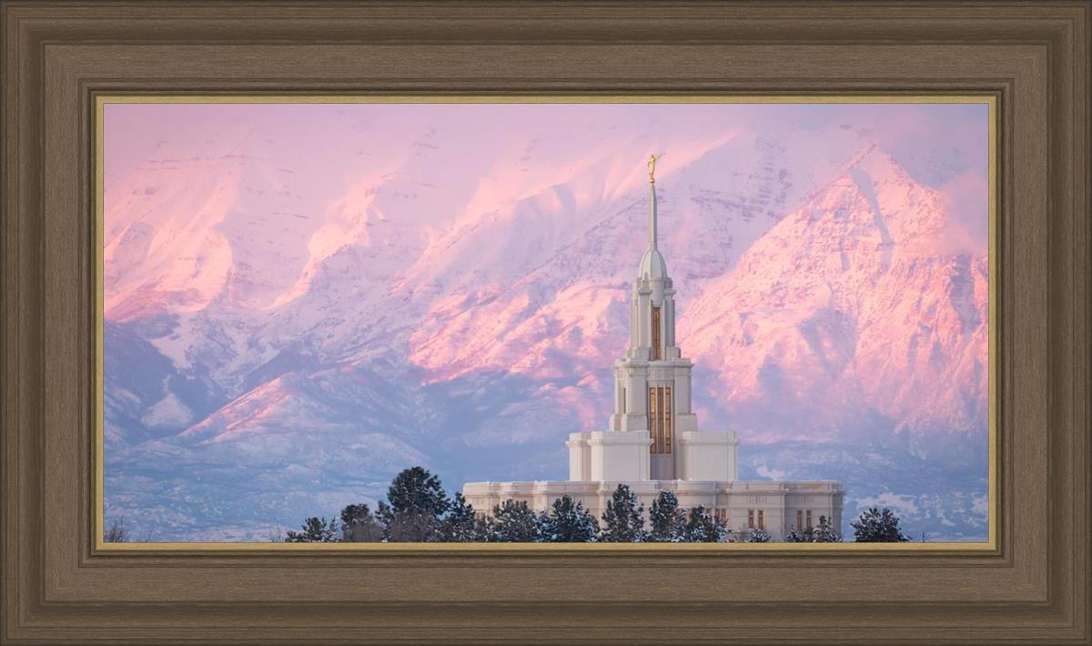 Payson Temple Winter Evening