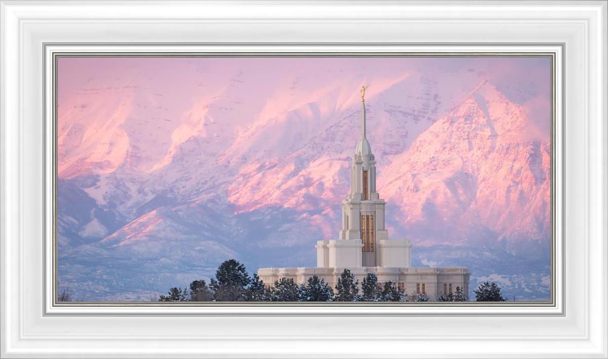 Payson Temple Winter Evening