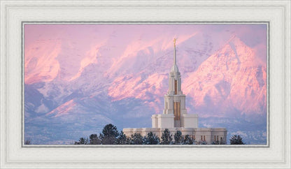 Payson Temple Winter Evening