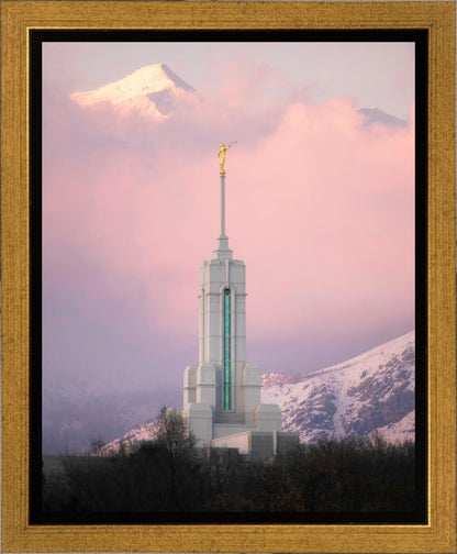 Mount Timpanogos Temple Winter Peaks