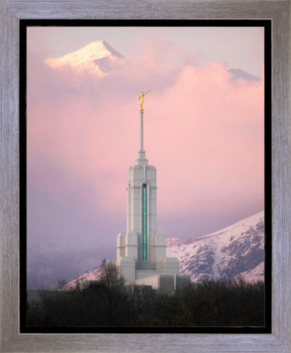 Mount Timpanogos Temple Winter Peaks