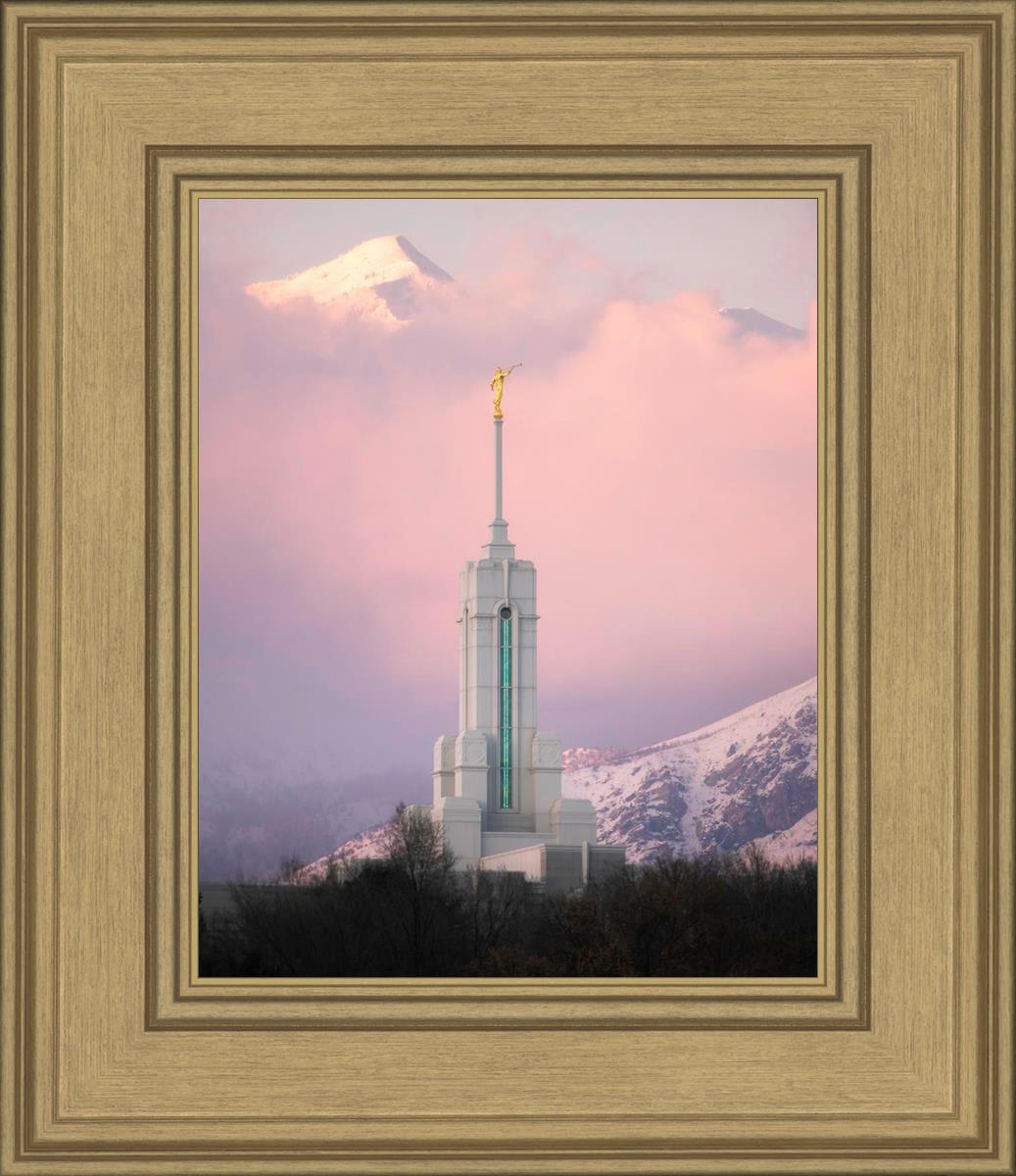Mount Timpanogos Temple Winter Peaks
